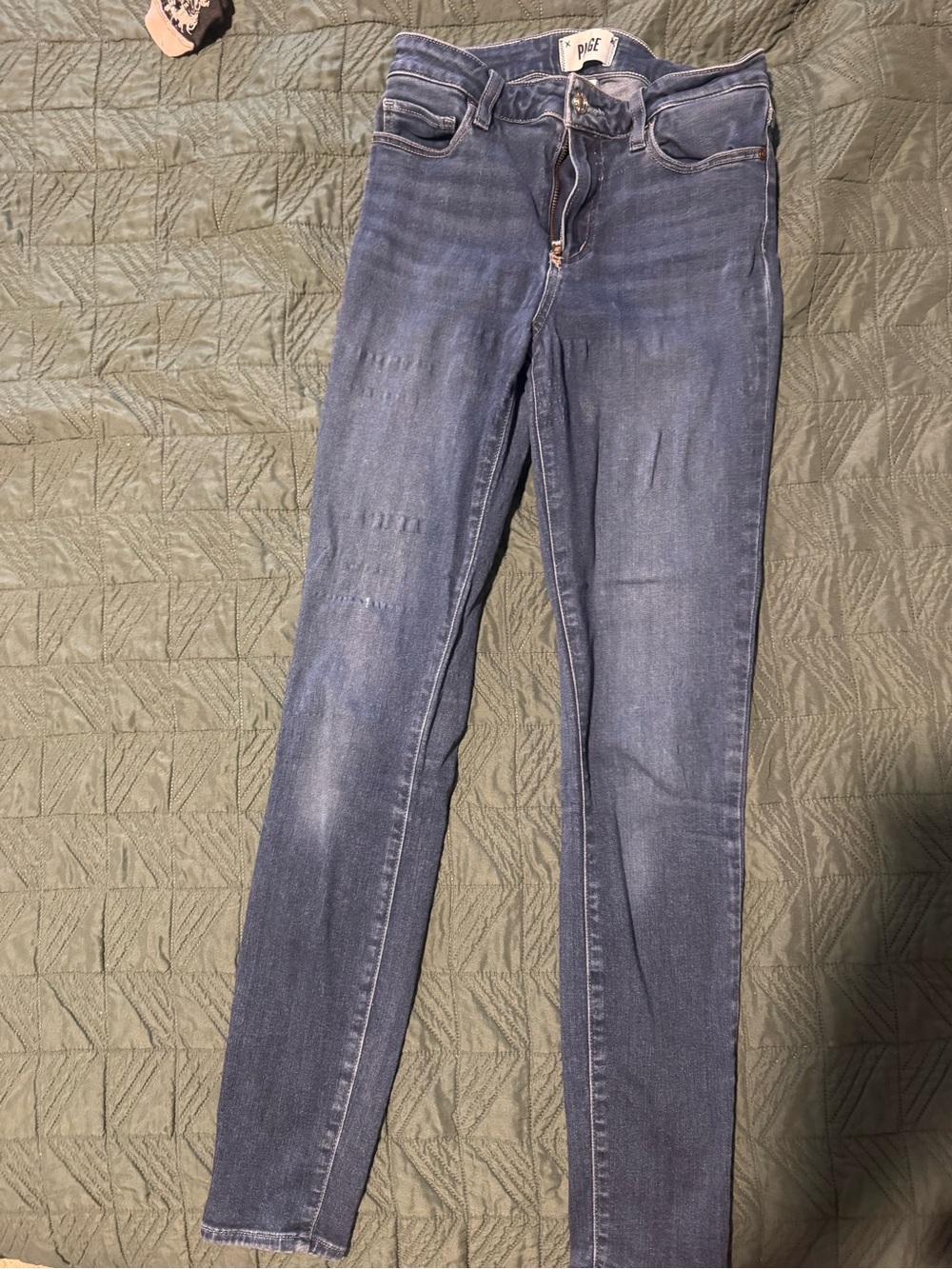 PAIGE Skinny Jeans in Washed Blue